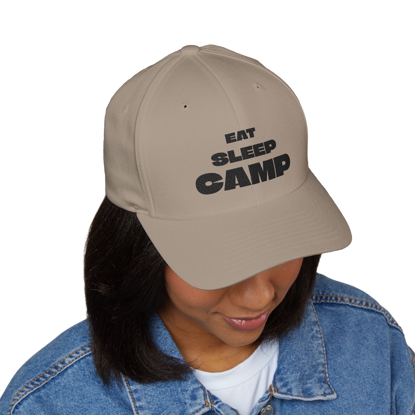 Eat Sleep Camp Baseball Cap