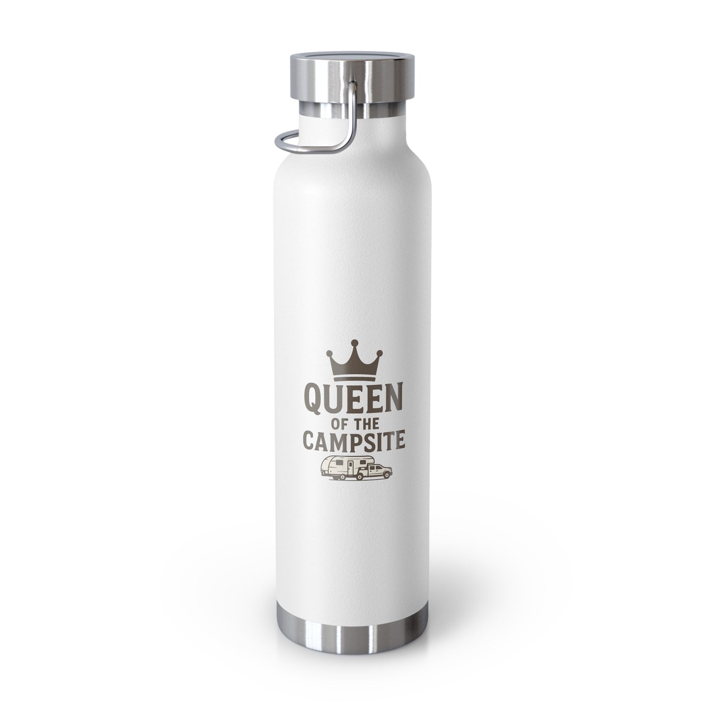 Queen of the Campsite Bottle | 22oz Insulated Water Bottle | Camping Gift, Outdoor Adventure, Eco-Friendly Hydration, Unique Travel Mug