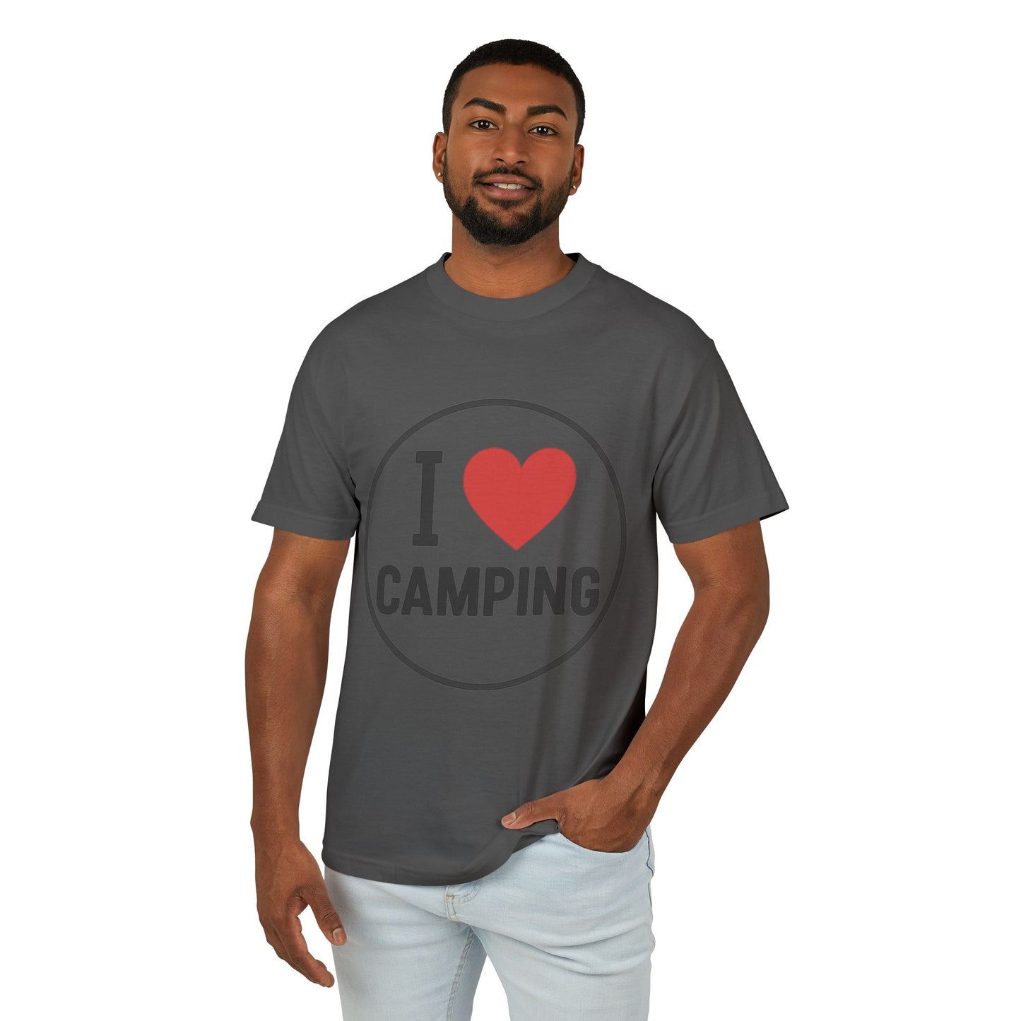 I Love Camping Unisex Heavyweight Tee