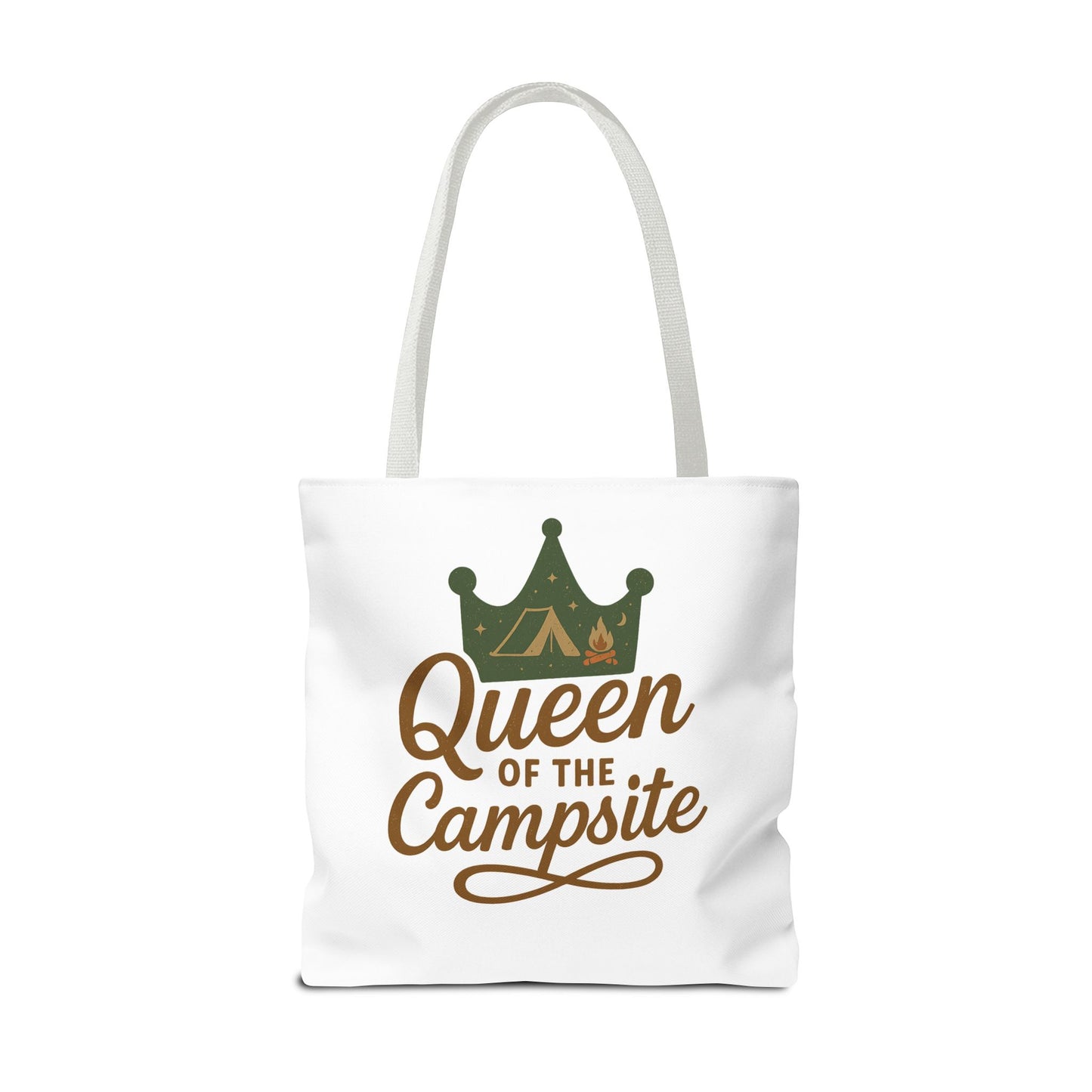 A Queen of the Campsite Tote Bag - Customer Selected Handle