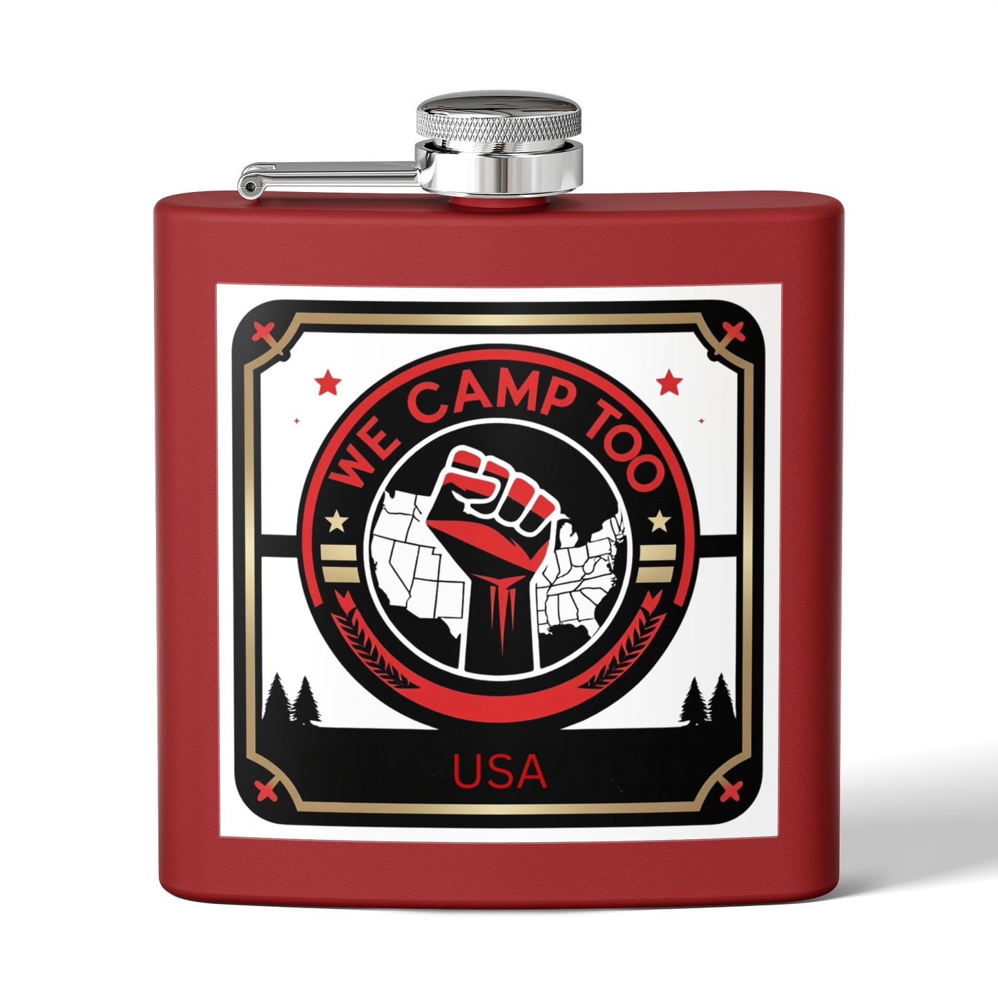 Steel Flask-We Camp Too