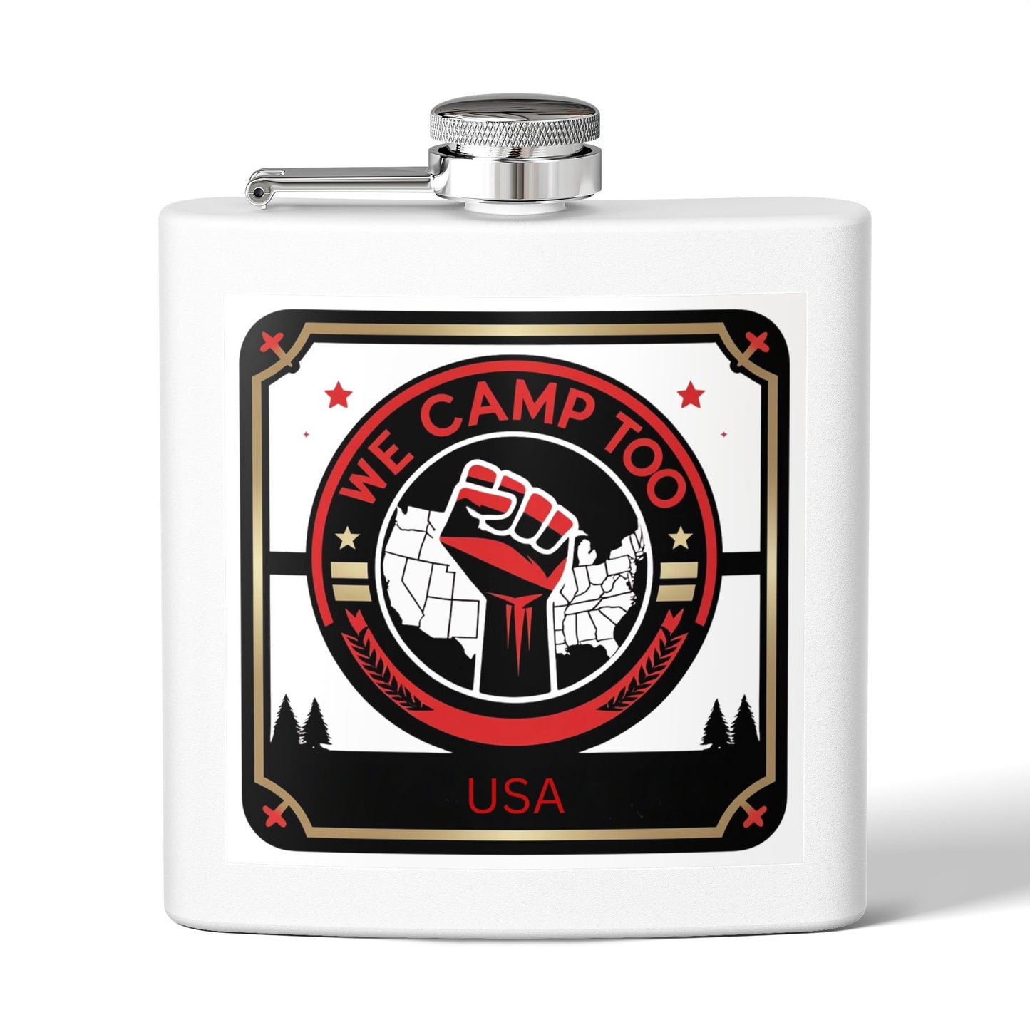 Steel Flask-We Camp Too