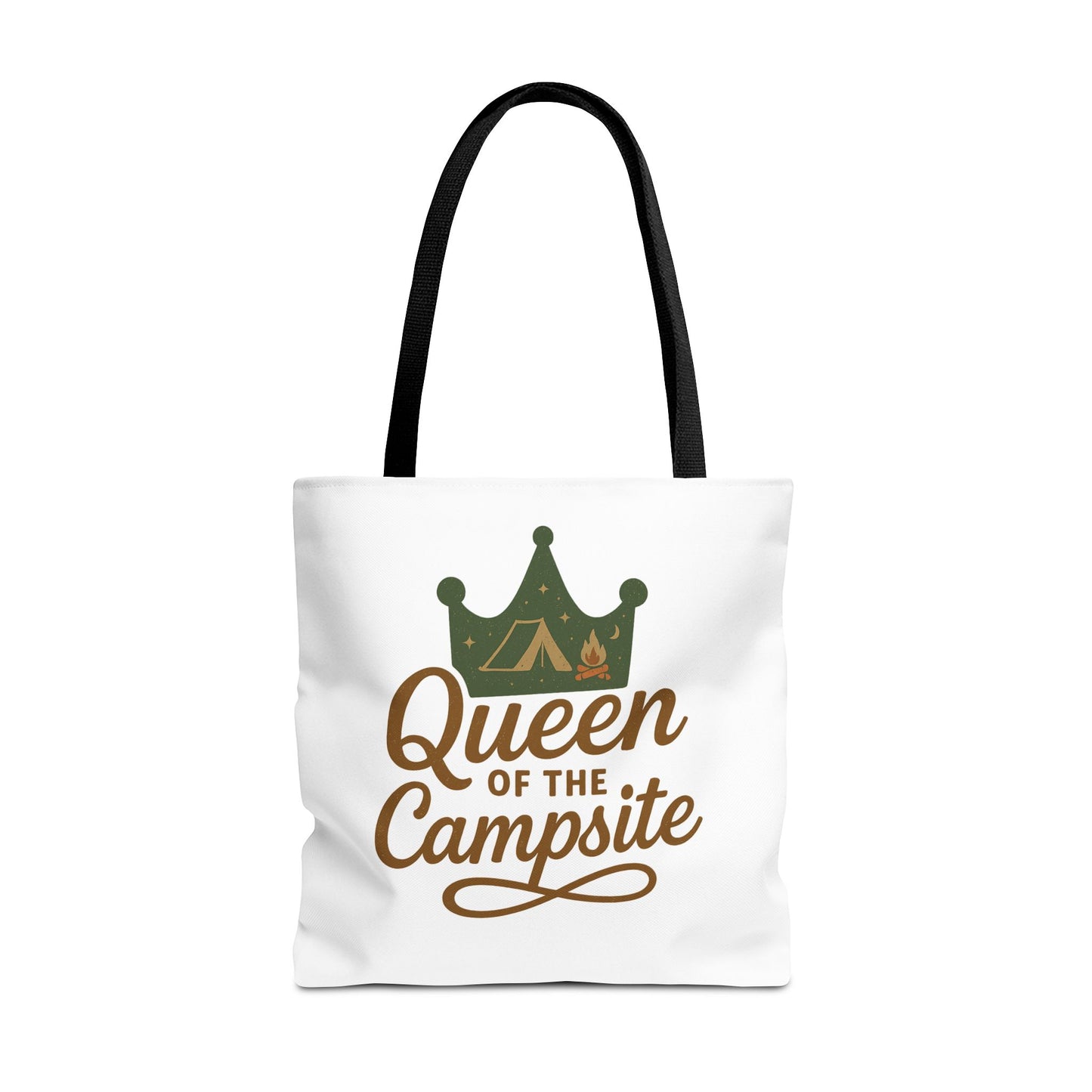 A Queen of the Campsite Tote Bag - Customer Selected Handle