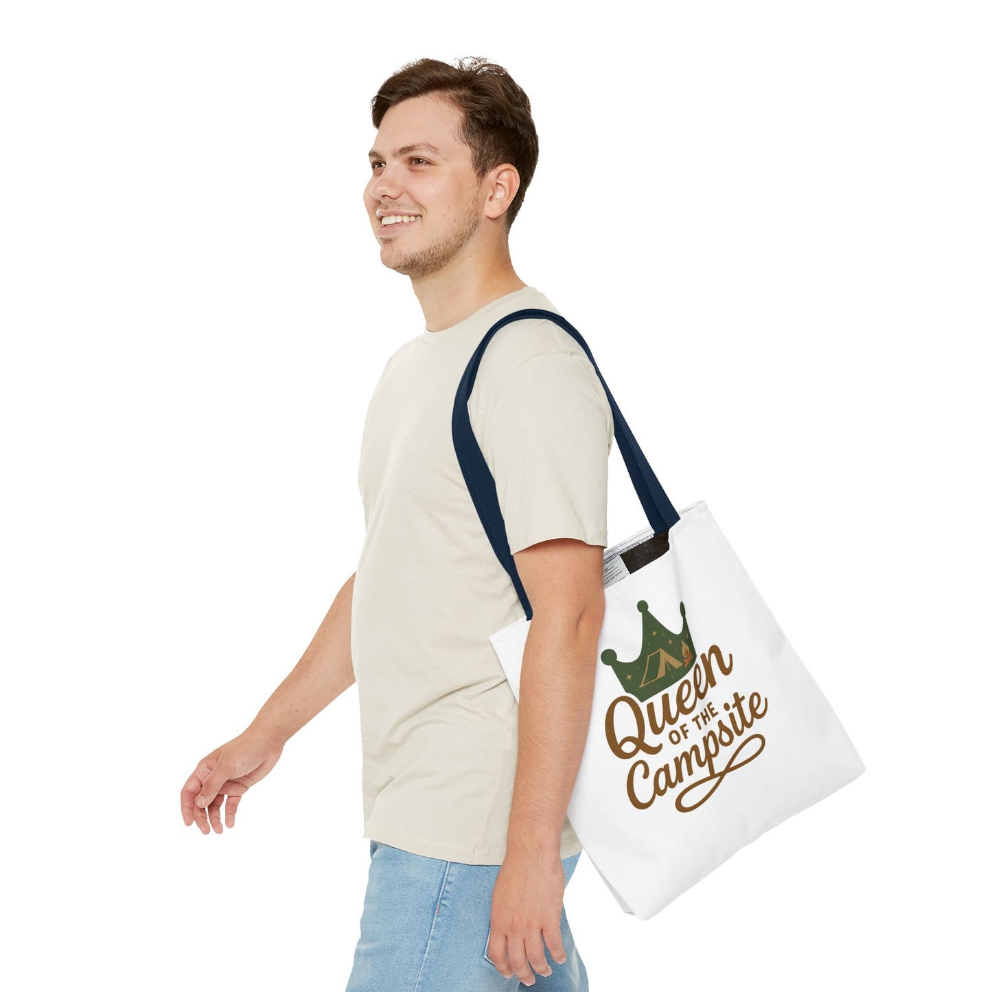 A Queen of the Campsite Tote Bag - Customer Selected Handle