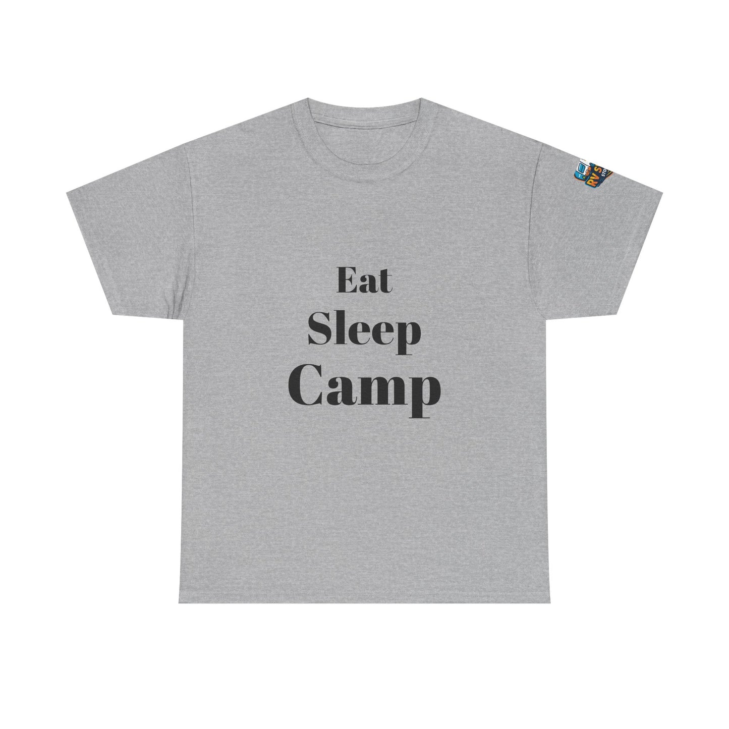 Eat Sleep Camp Unisex Heavy Cotton Tee
