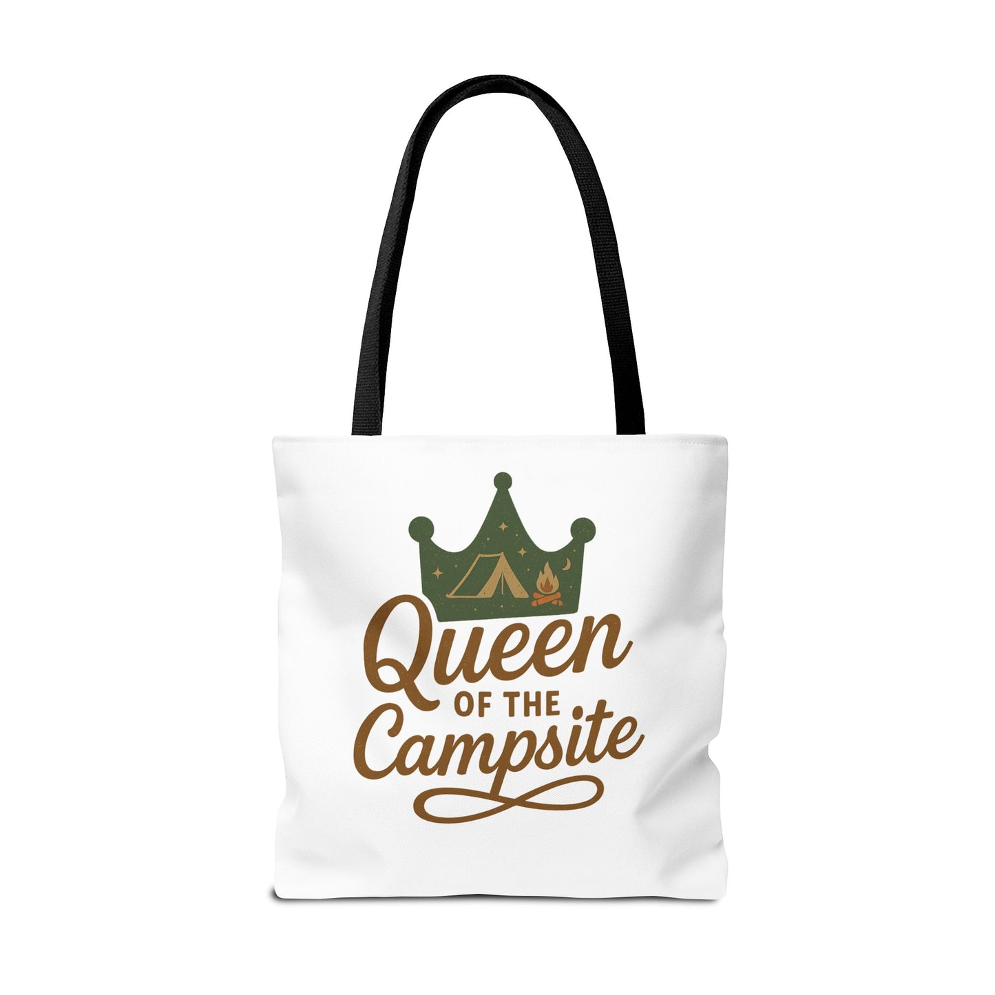 A Queen of the Campsite Tote Bag - Customer Selected Handle