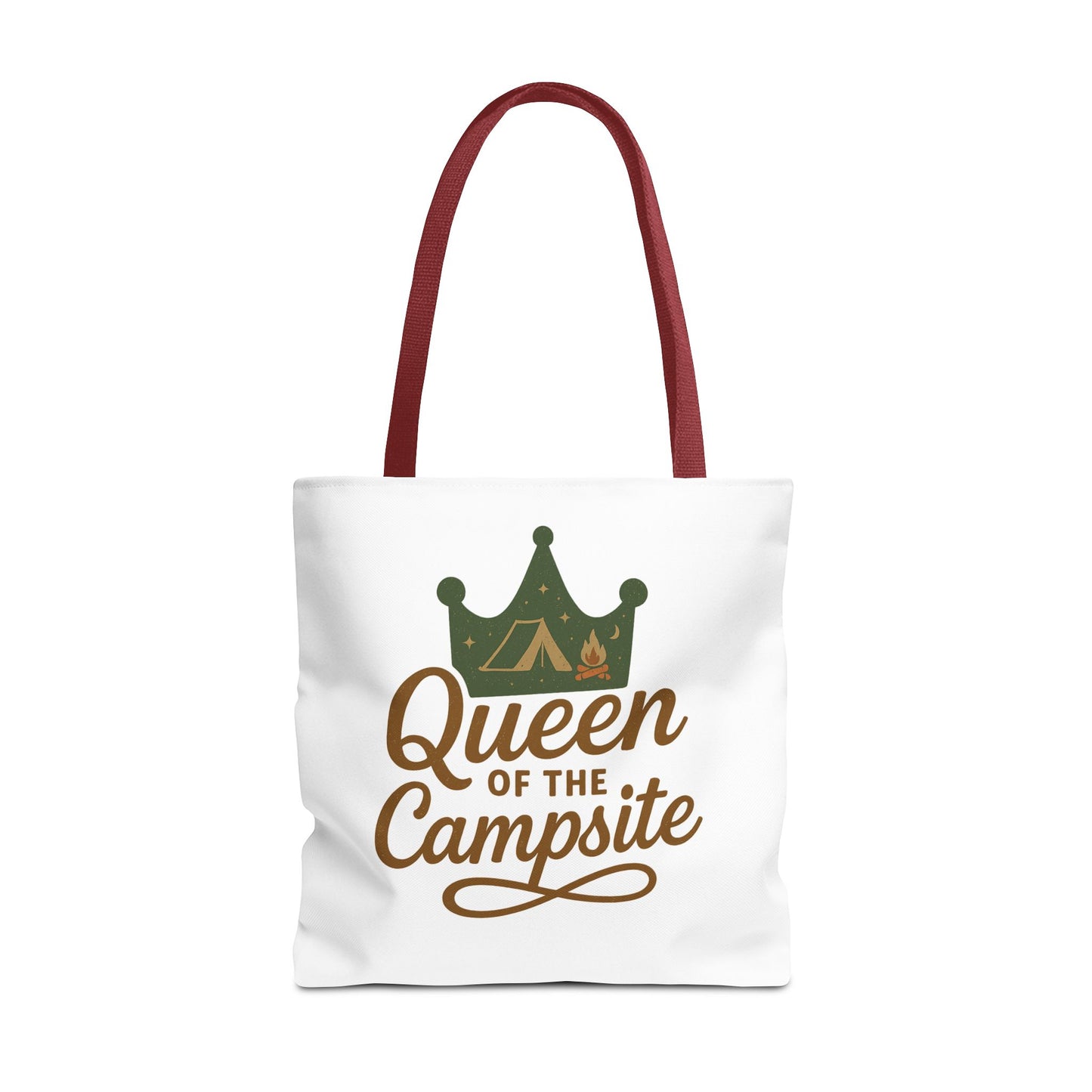 A Queen of the Campsite Tote Bag - Customer Selected Handle