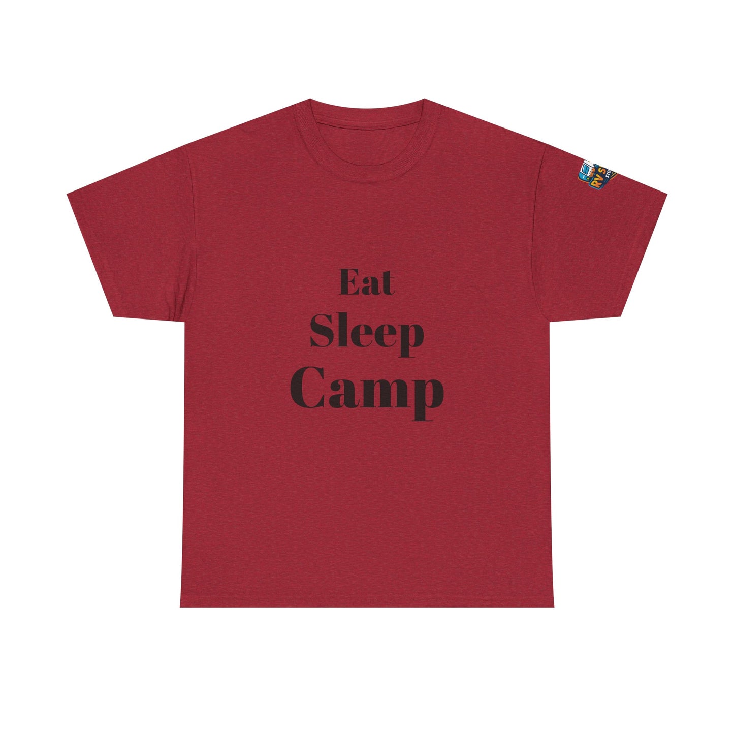 Eat Sleep Camp Unisex Heavy Cotton Tee