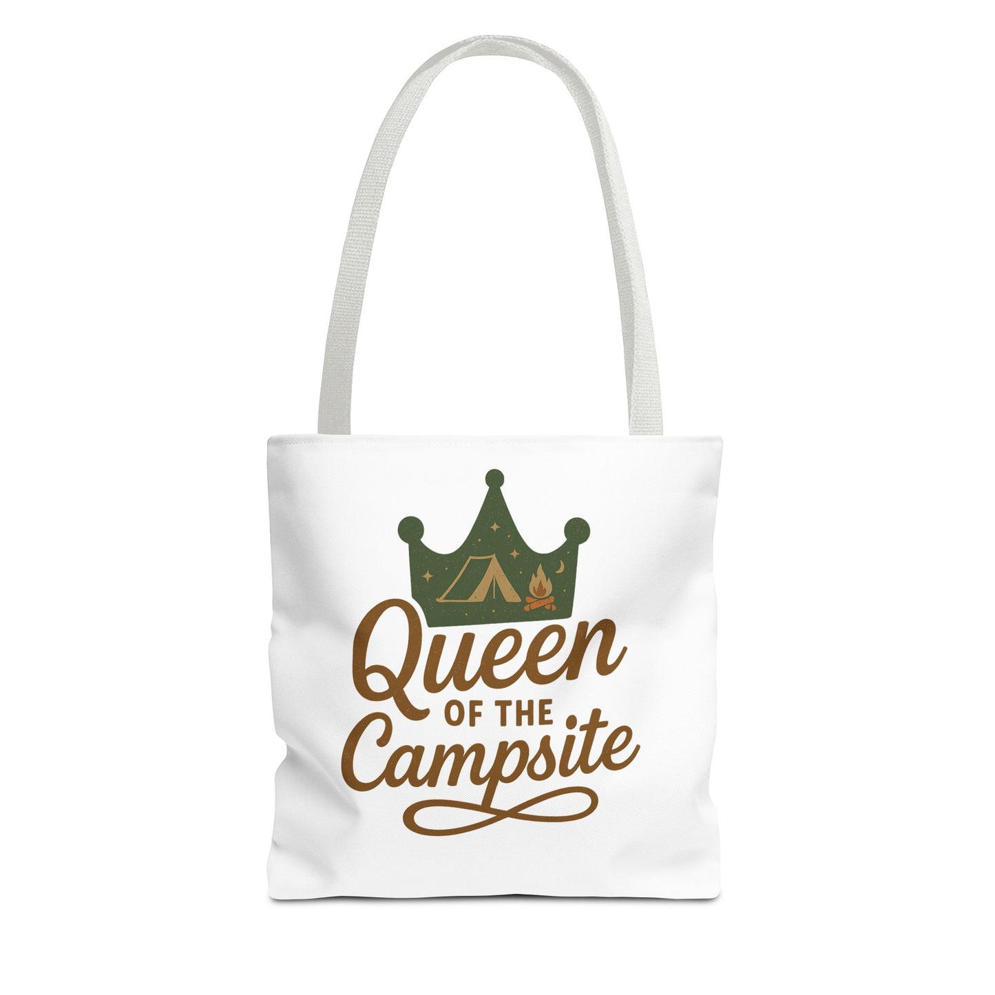 A Queen of the Campsite Tote Bag - Customer Selected Handle