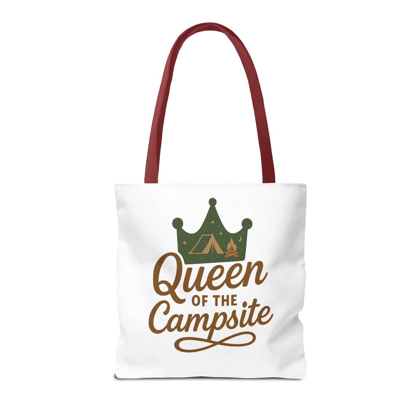 A Queen of the Campsite Tote Bag - Customer Selected Handle