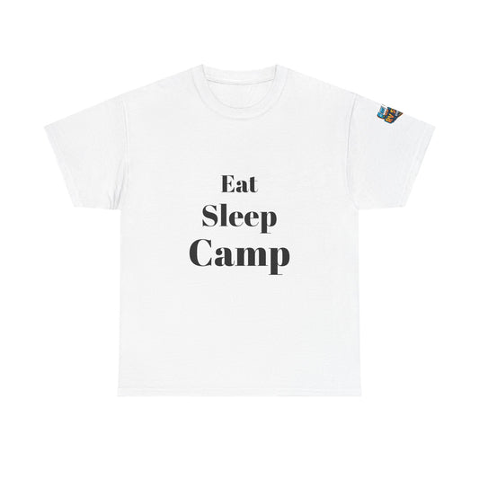Eat Sleep Camp Unisex Heavy Cotton Tee