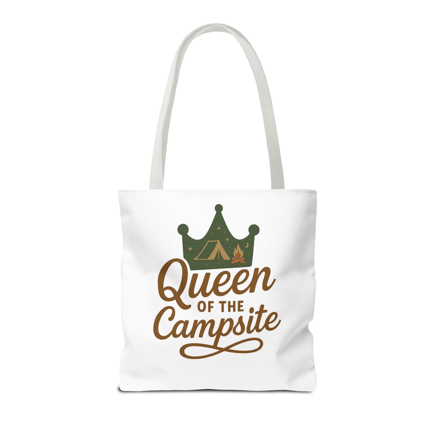 A Queen of the Campsite Tote Bag - Customer Selected Handle