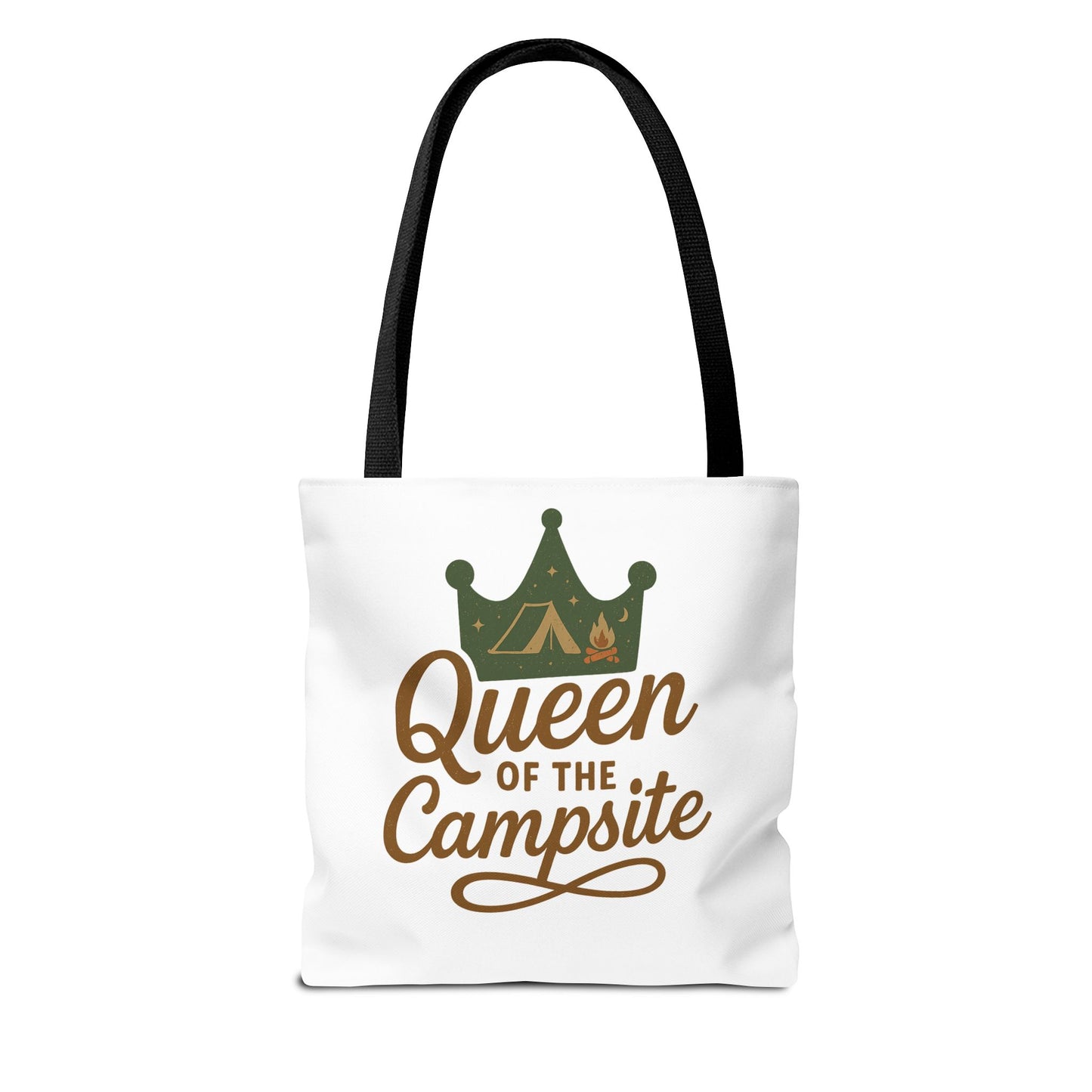 A Queen of the Campsite Tote Bag - Customer Selected Handle