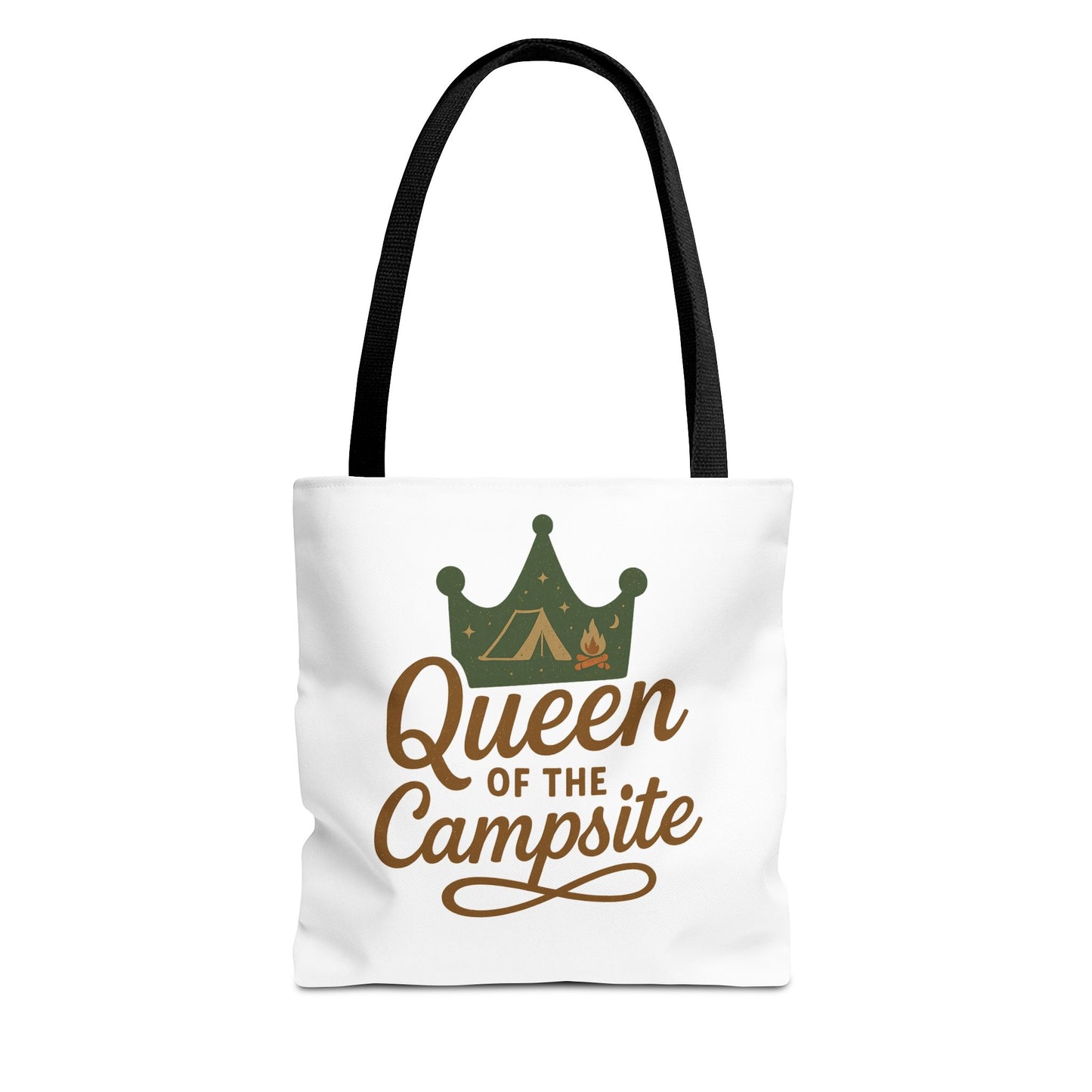 A Queen of the Campsite Tote Bag - Customer Selected Handle