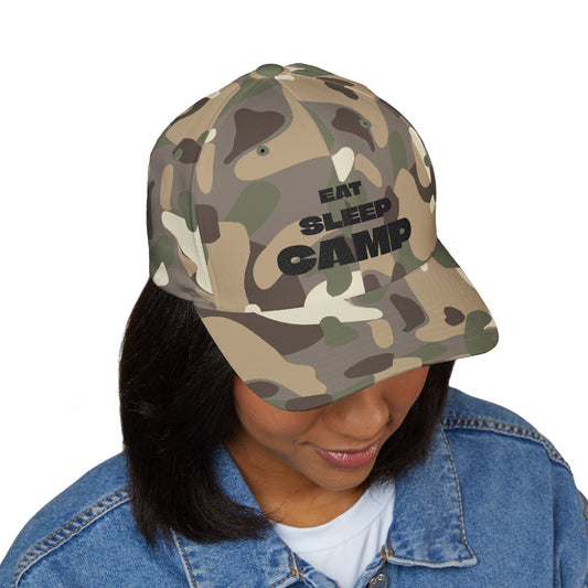 Eat Sleep Camp Baseball Cap
