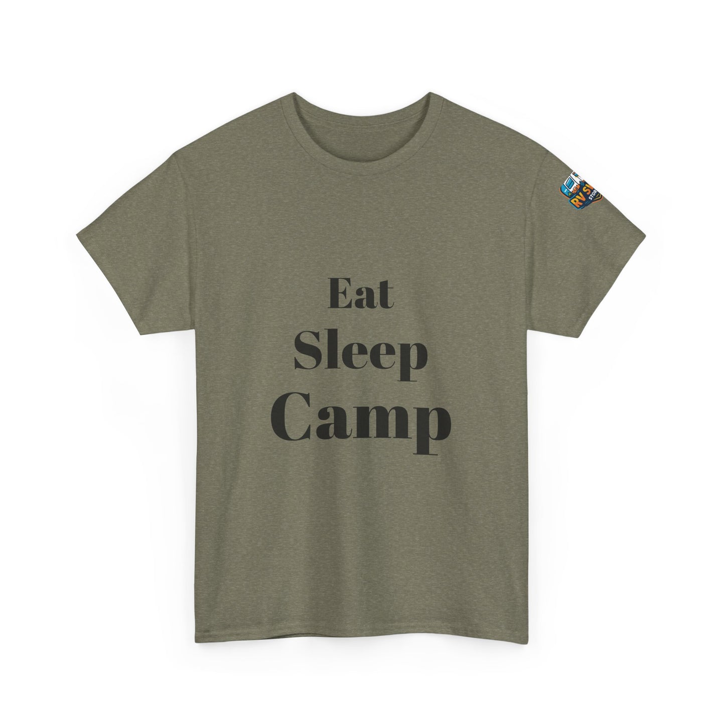 Eat Sleep Camp Unisex Heavy Cotton Tee