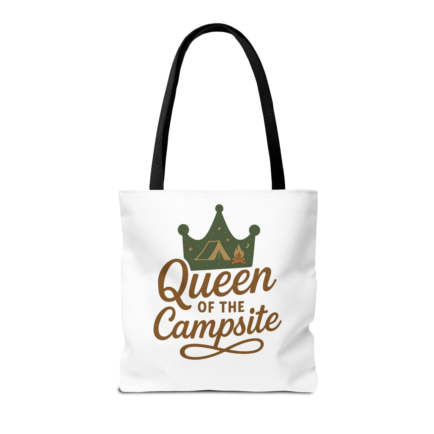 A Queen of the Campsite Tote Bag - Customer Selected Handle