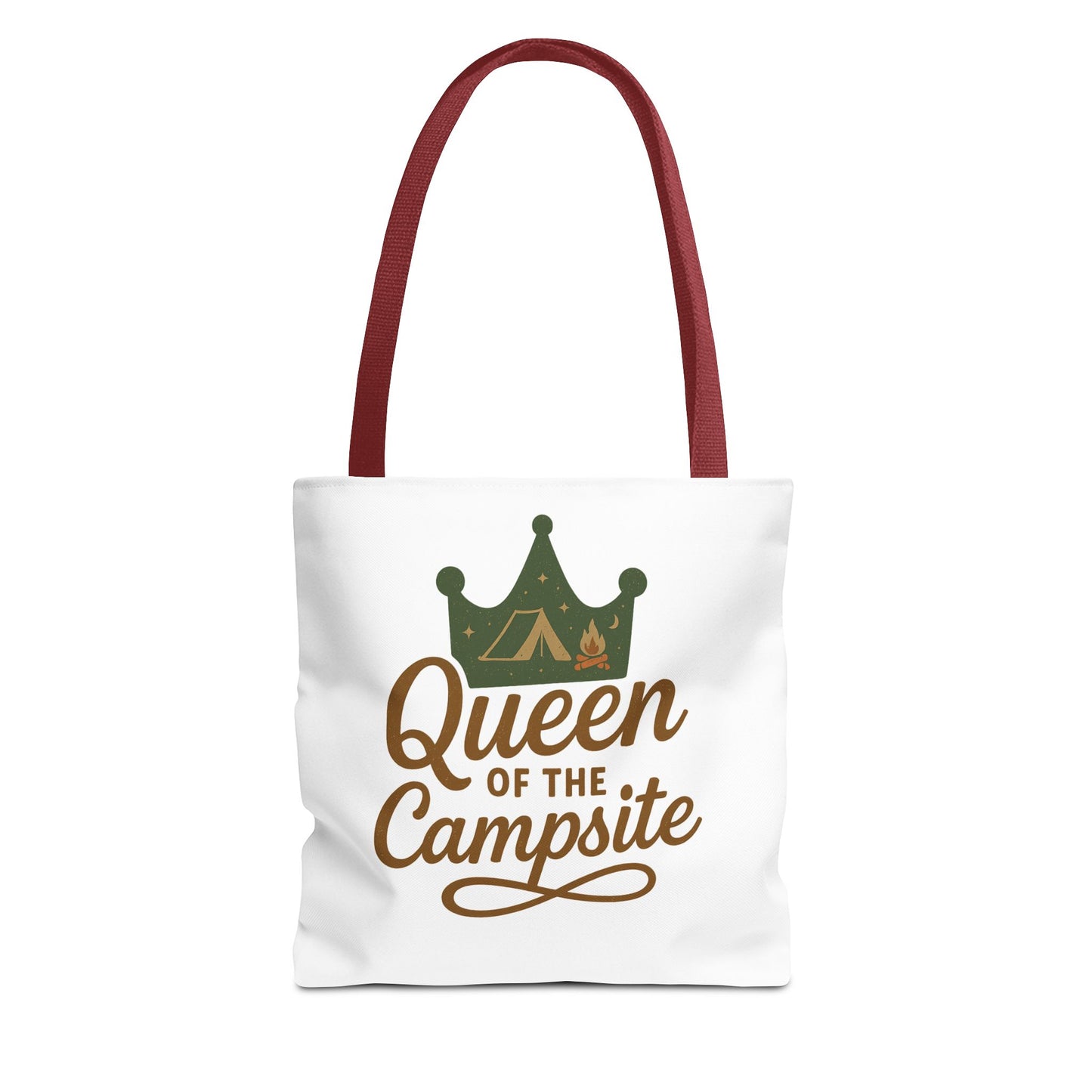 A Queen of the Campsite Tote Bag - Customer Selected Handle