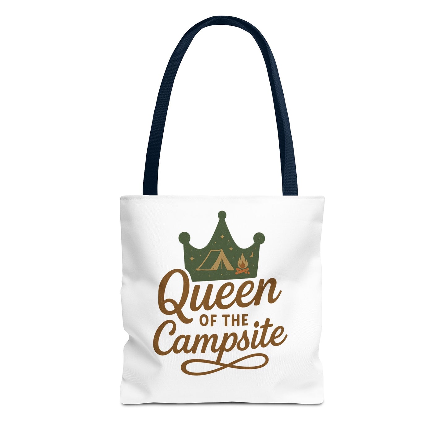 A Queen of the Campsite Tote Bag - Customer Selected Handle