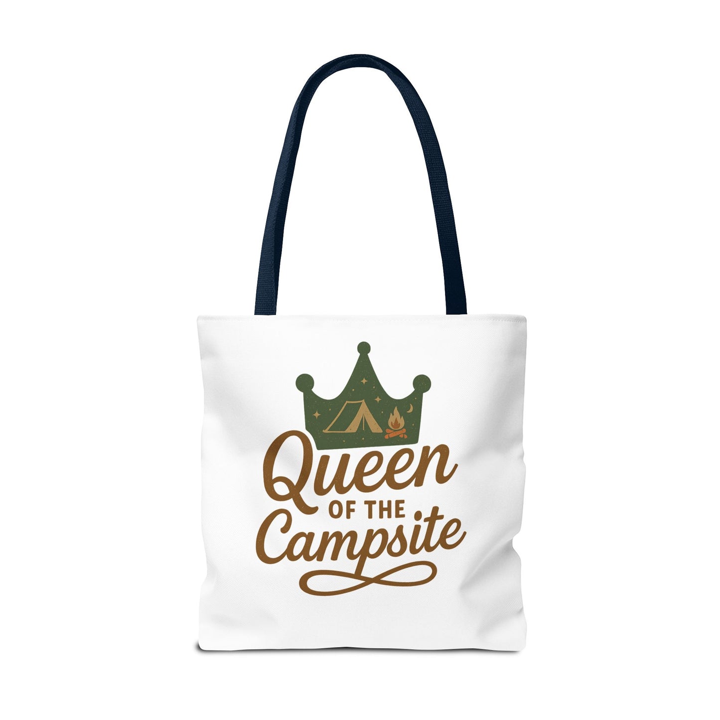 A Queen of the Campsite Tote Bag - Customer Selected Handle