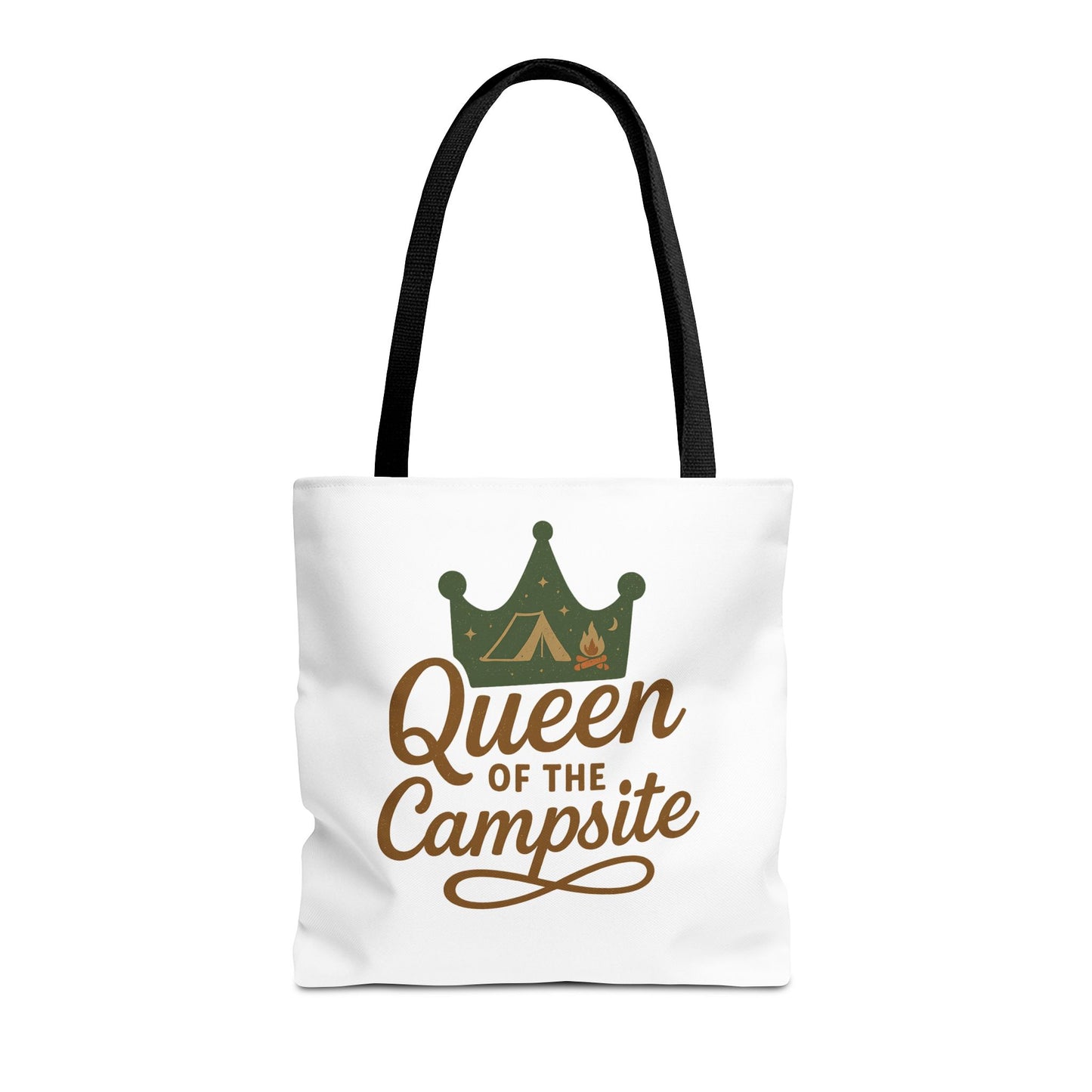 A Queen of the Campsite Tote Bag - Customer Selected Handle