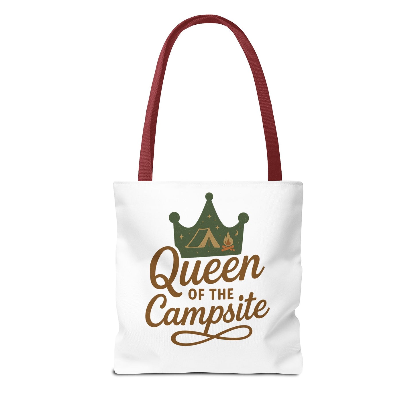 A Queen of the Campsite Tote Bag - Customer Selected Handle
