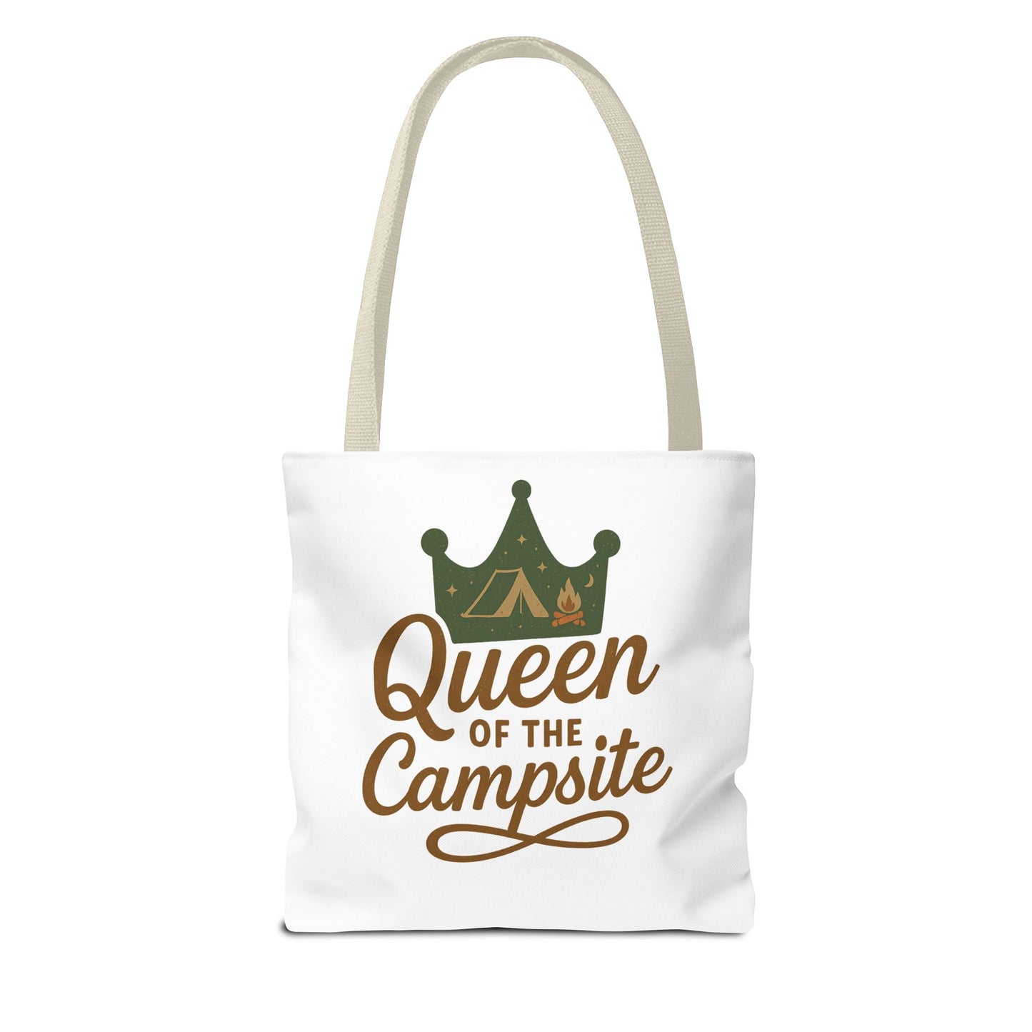 A Queen of the Campsite Tote Bag - Customer Selected Handle