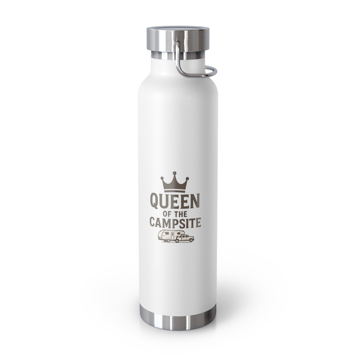 Queen of the Campsite Bottle | 22oz Insulated Water Bottle | Camping Gift, Outdoor Adventure, Eco-Friendly Hydration, Unique Travel Mug