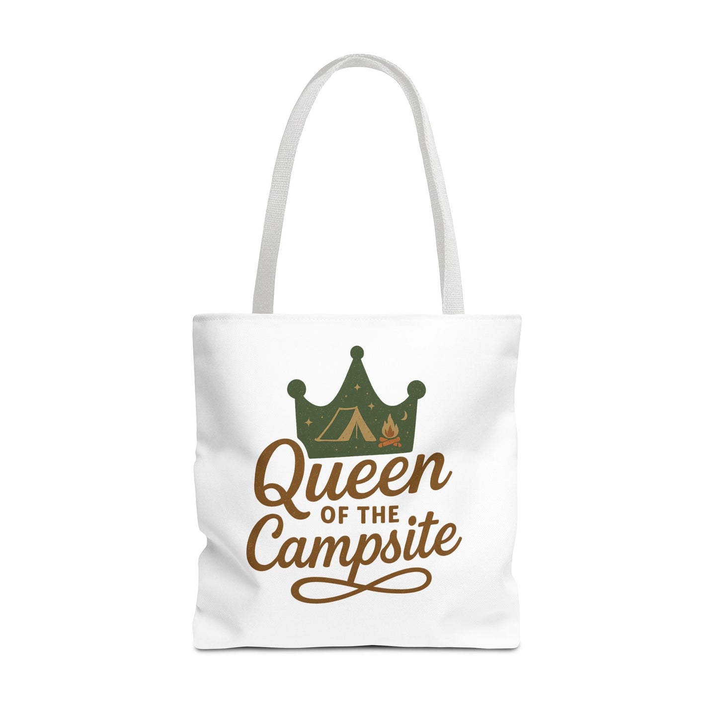 A Queen of the Campsite Tote Bag - Customer Selected Handle
