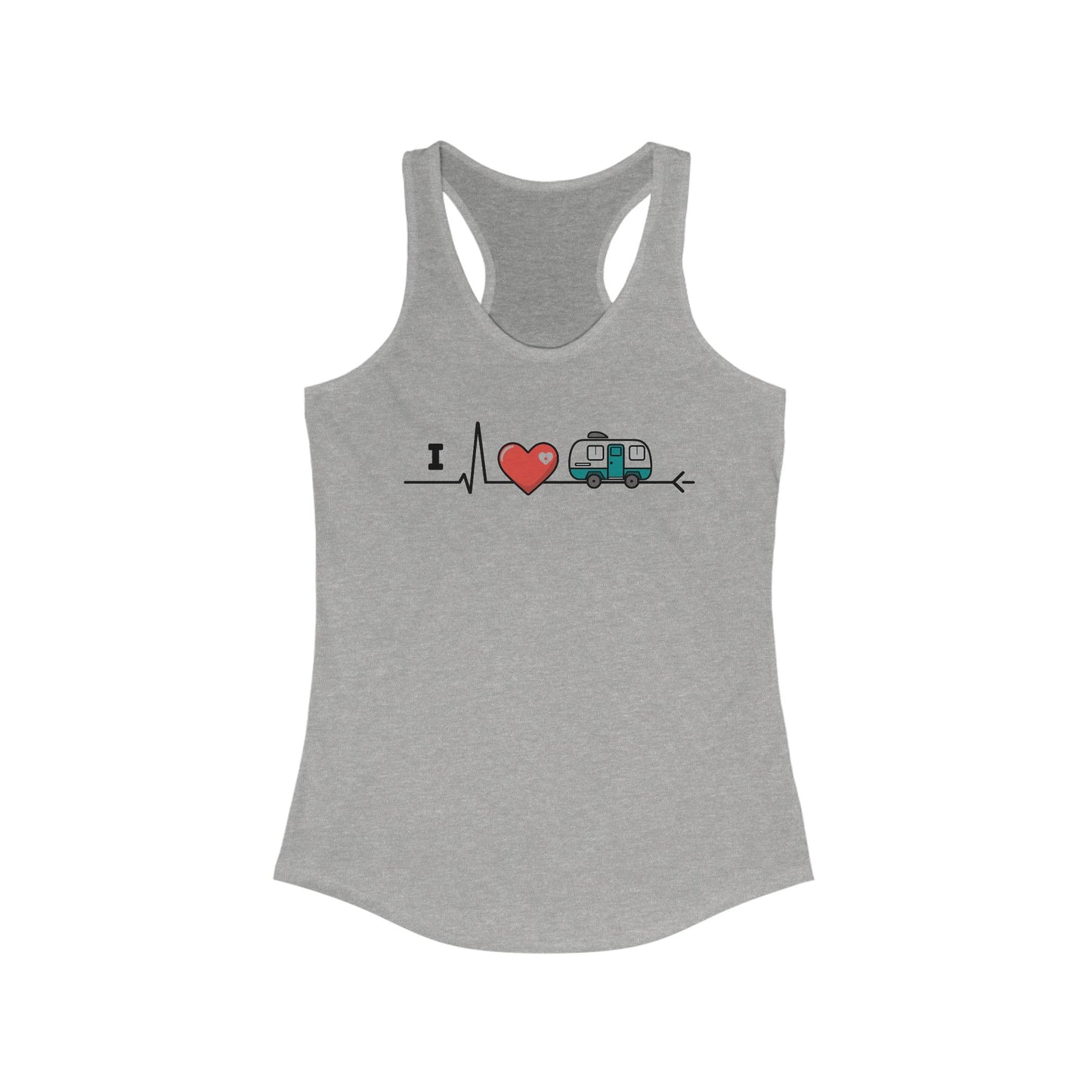 I Love Camping Women's Racerback Tank Top,