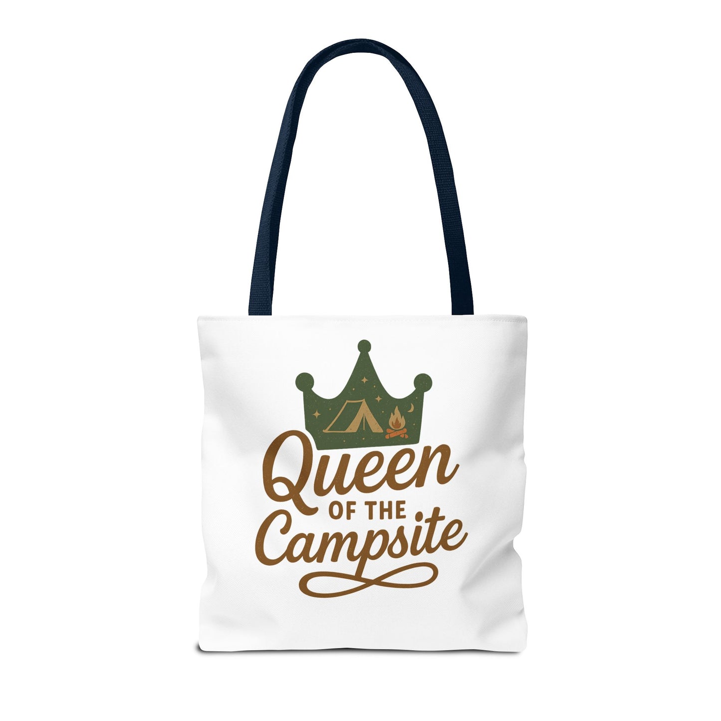 A Queen of the Campsite Tote Bag - Customer Selected Handle