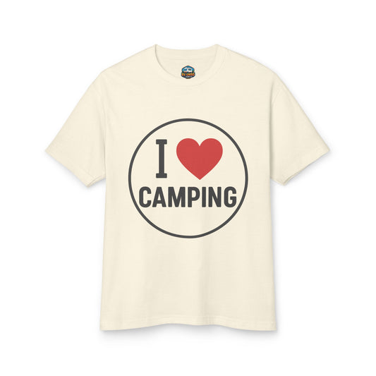 I Love Camping Unisex Heavyweight Tee