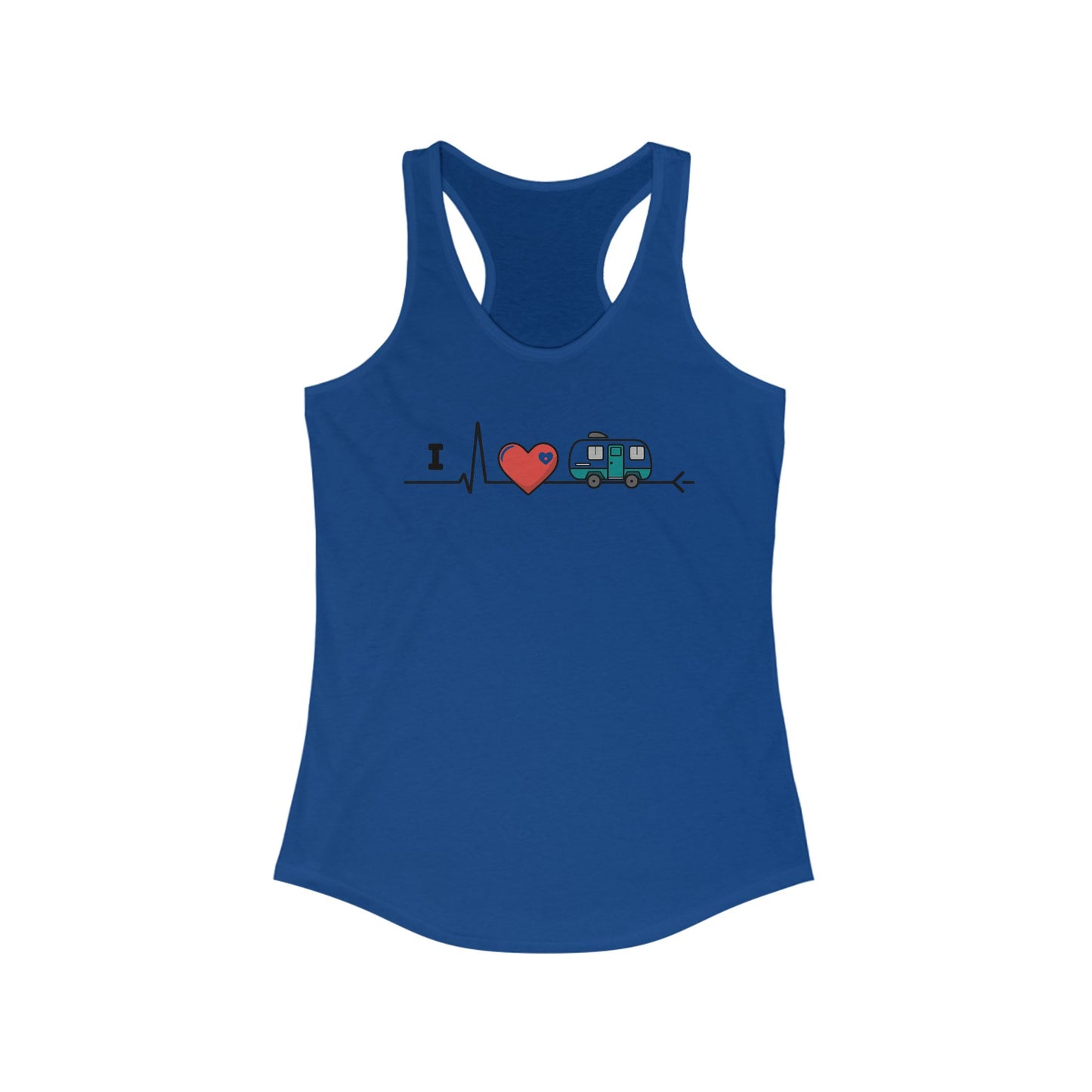 I Love Camping Women's Racerback Tank Top,