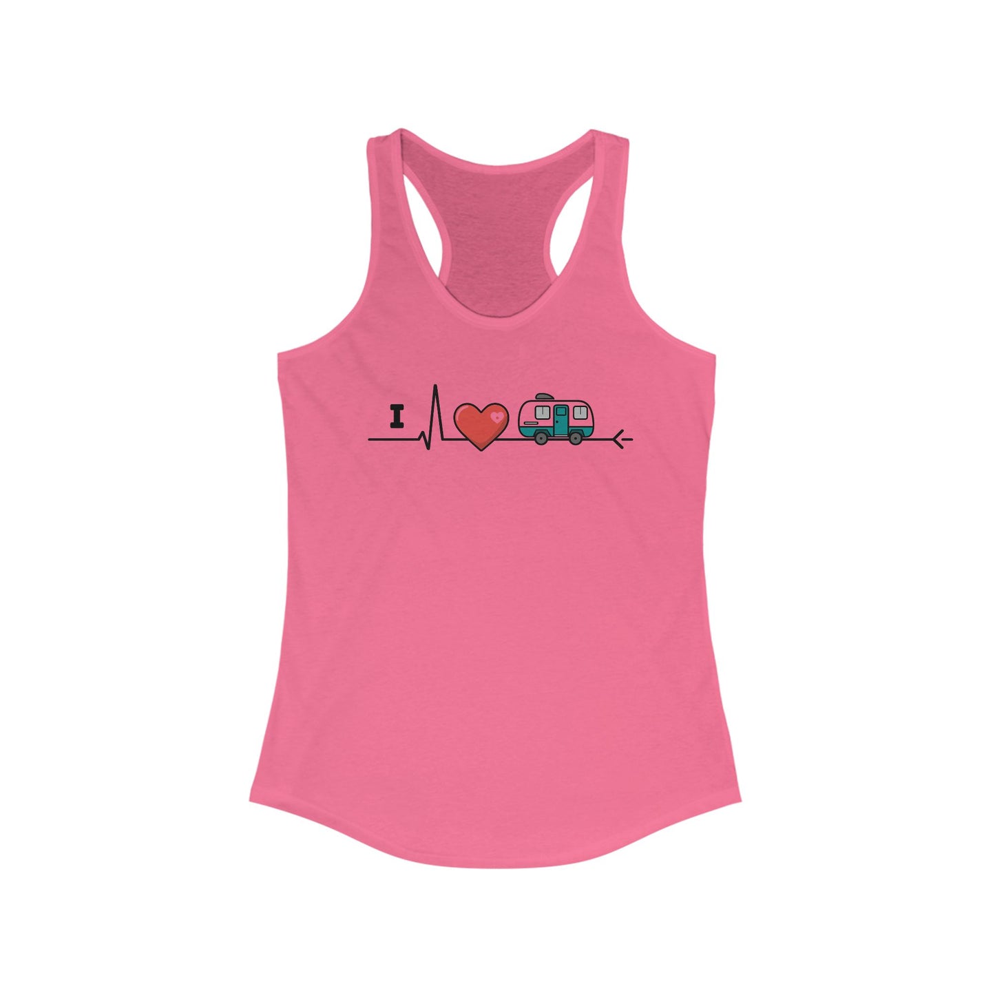I Love Camping Women's Racerback Tank Top,