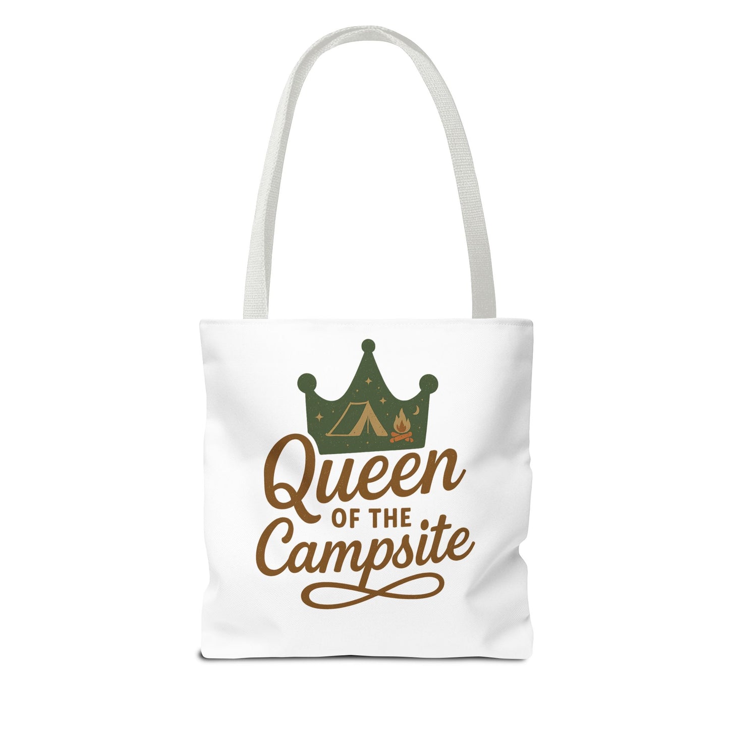 A Queen of the Campsite Tote Bag - Customer Selected Handle
