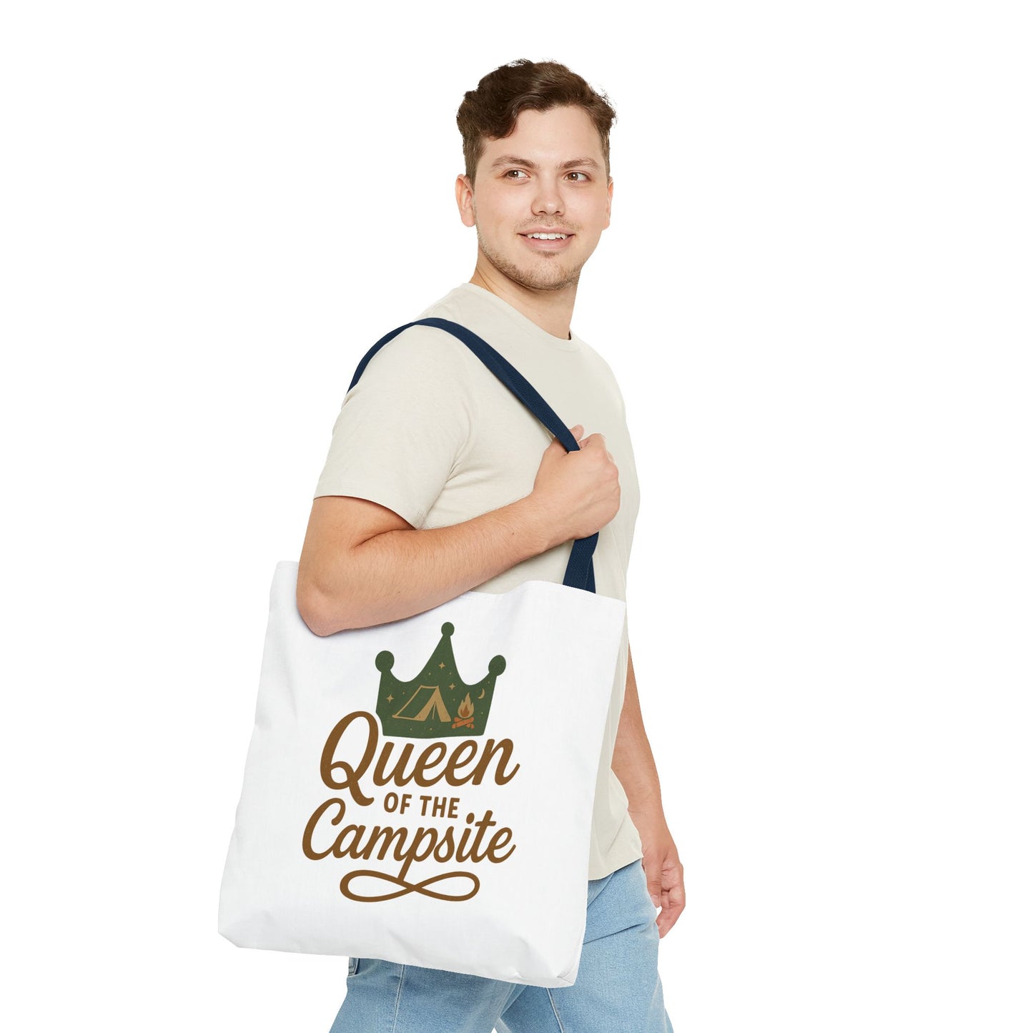 A Queen of the Campsite Tote Bag - Customer Selected Handle