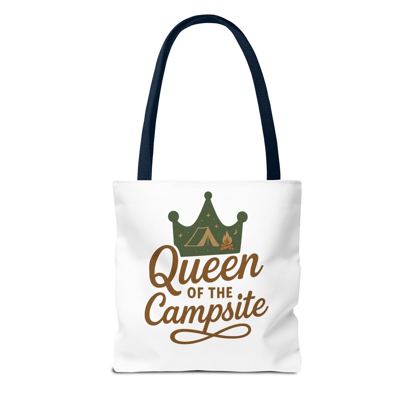 A Queen of the Campsite Tote Bag - Customer Selected Handle